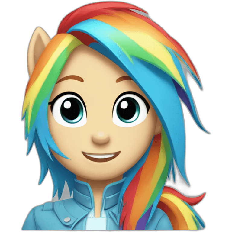 Rainbow dash emoji