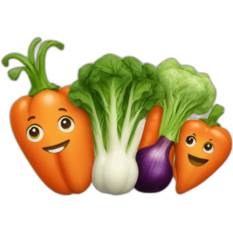 group of vegetables emoji