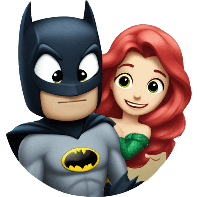 batman loves the little mermaid emoji