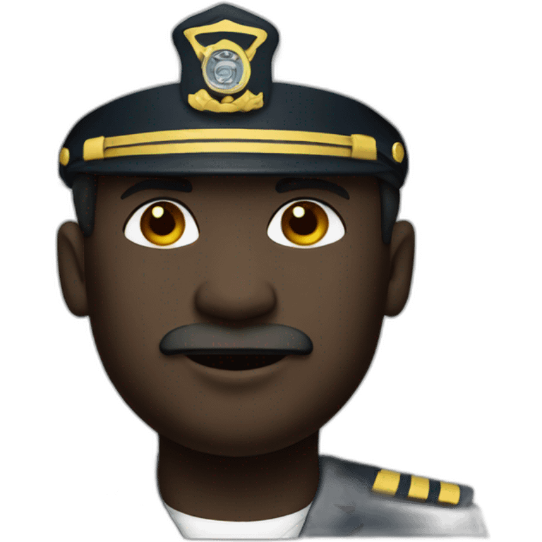 black seal boat captain emoji