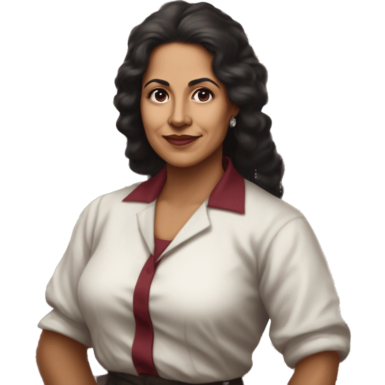 Julia Constancia de Burgos García was a Puerto Rican poet. As an advocate of Puerto Rican independence, she served  Puerto Rican Nationalist Party. young woman burgundy  emoji