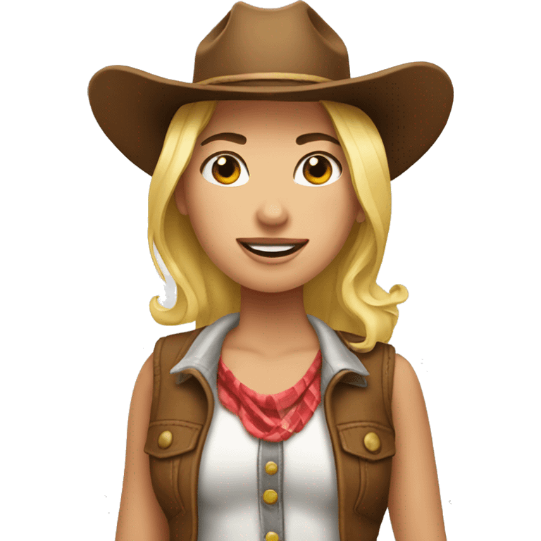 Cow girl emoji