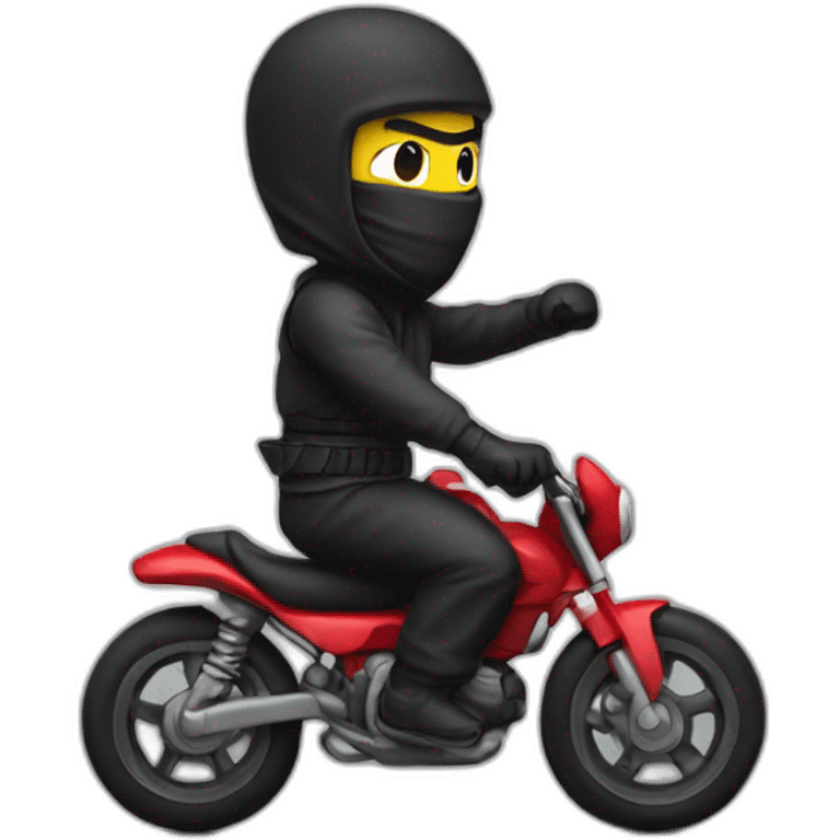 ninja on a bike emoji