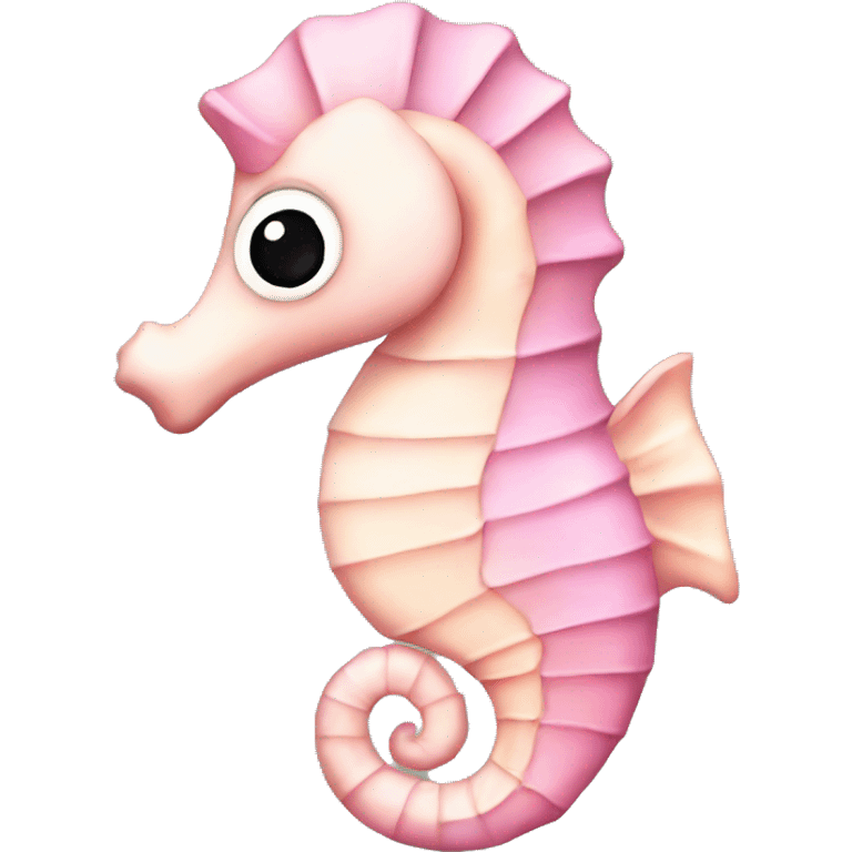 Cute light pink Seahorse emoji