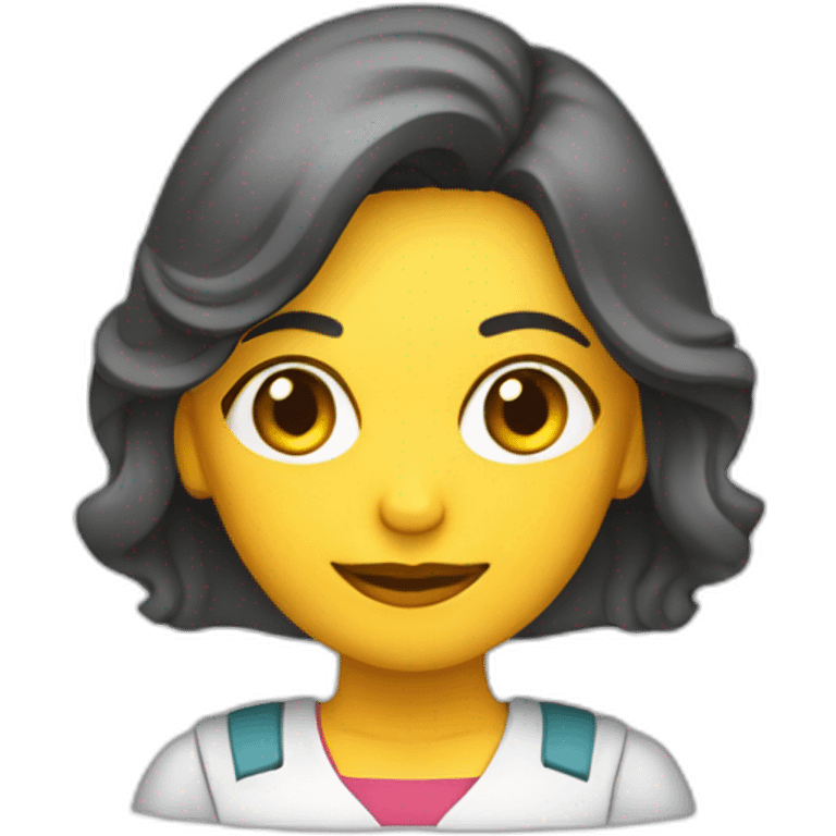 Mujer mecánico arreglando automóvil  emoji