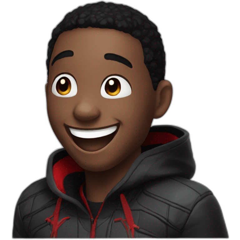 Miles morales laughing  emoji