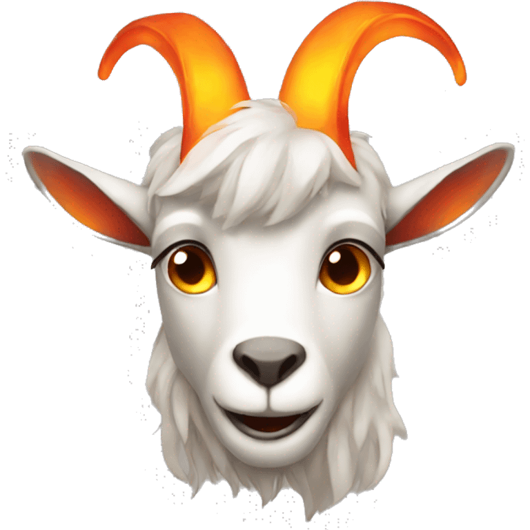 Fiery goat emoji