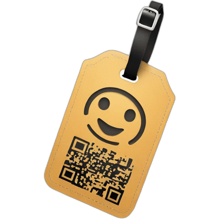 Luggage paper tag qrcode emoji