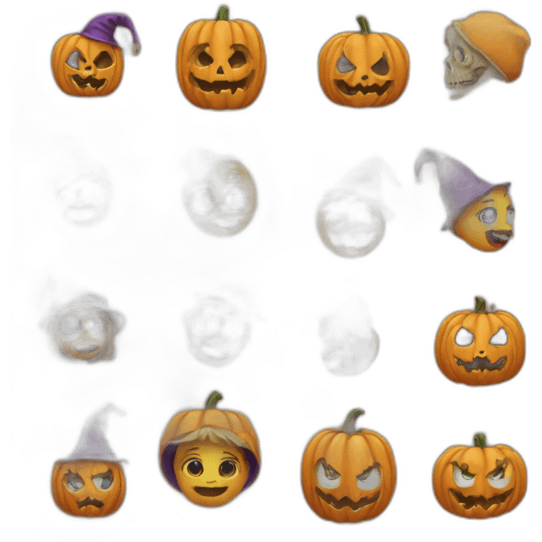 Halloween et noël emoji