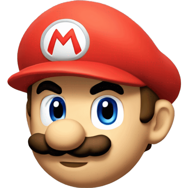 Mario thinking face emoji