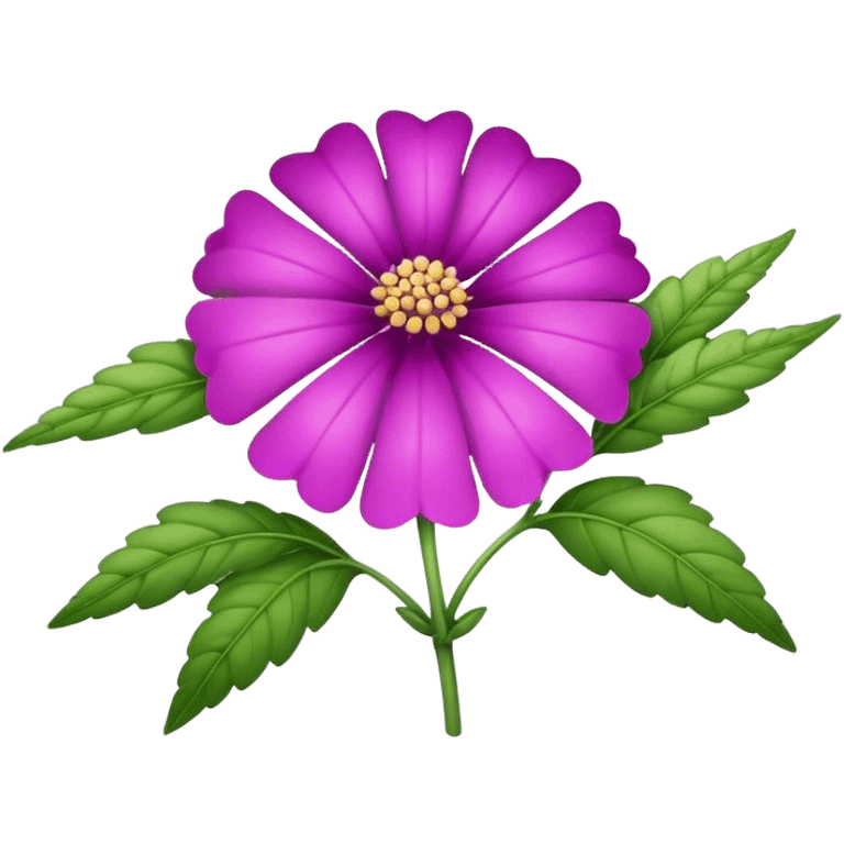 big verbena flower, single emoji