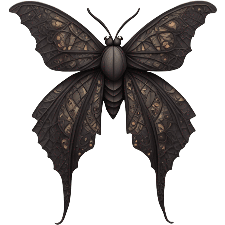 Gothic moth emoji