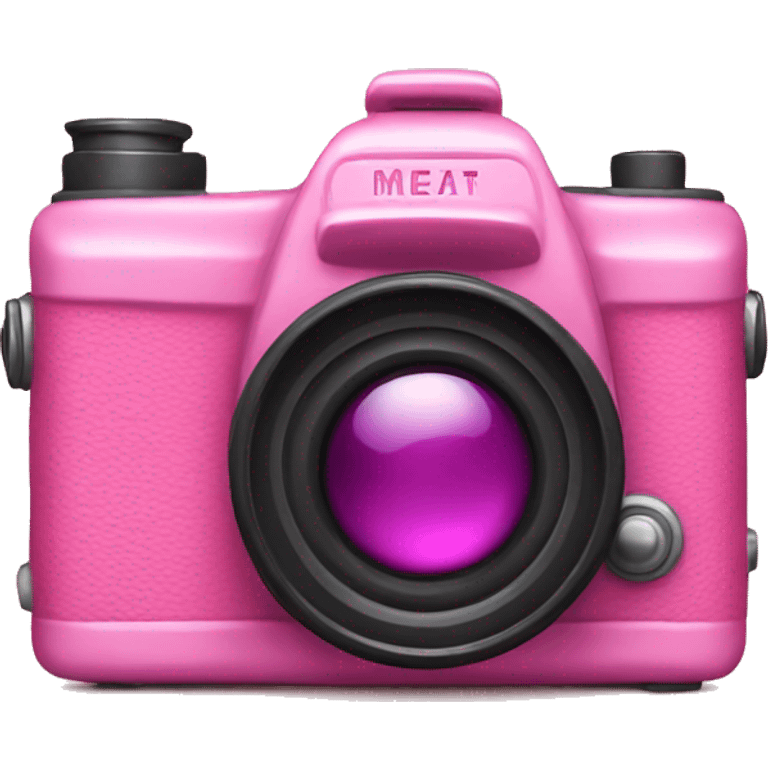 Pink camera  emoji