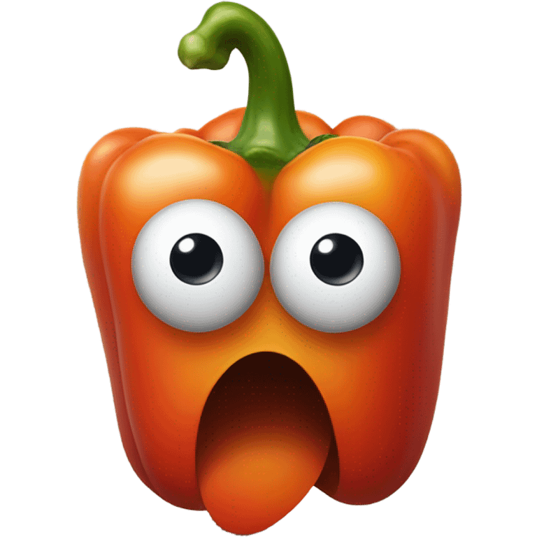 bell pepper with tired googly eyes emoji