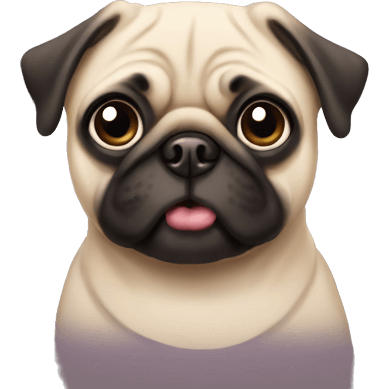 Cute Pug Michelle emoji