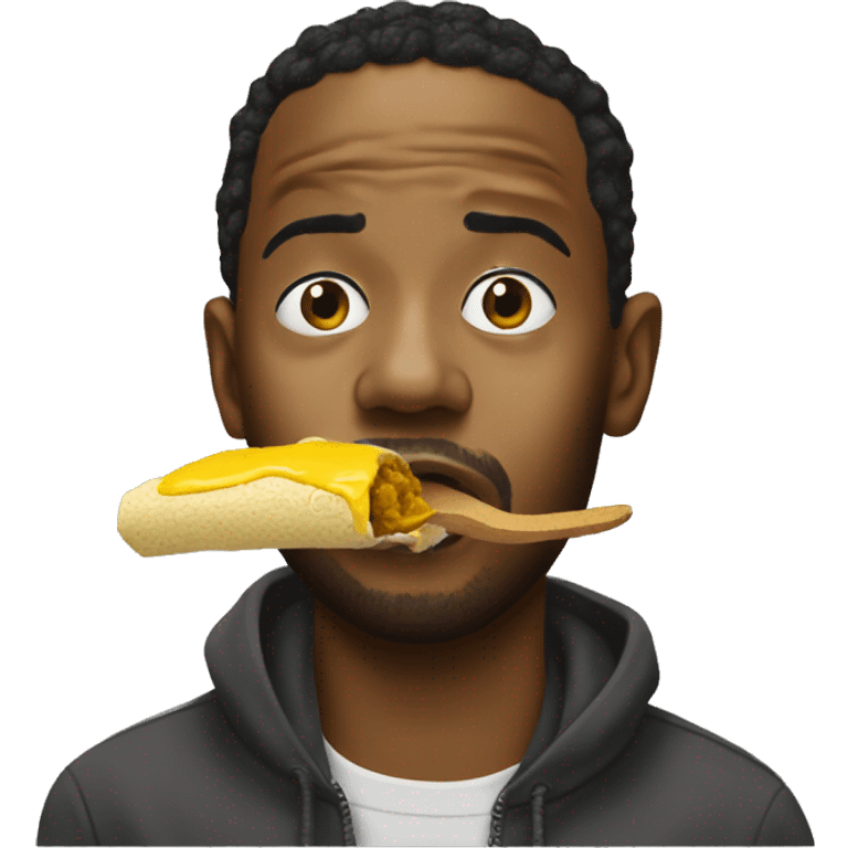 Kendrick lamar eating mustard  emoji