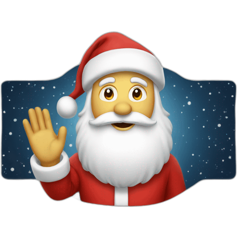 santa saluting emoji