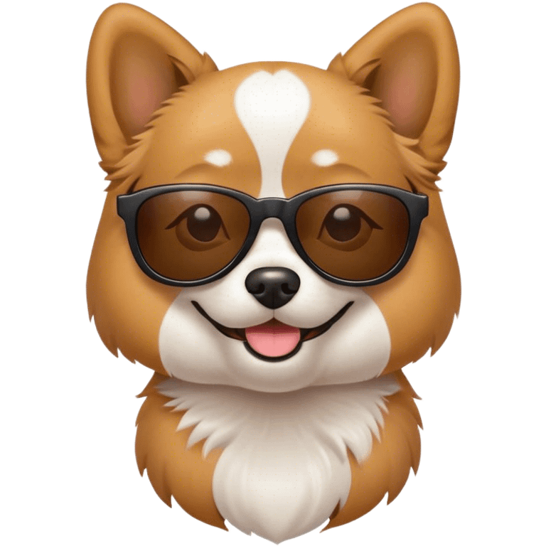 Dog with sunglasses  emoji