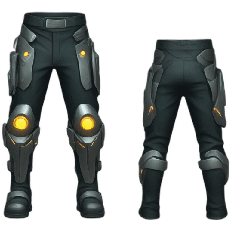 futuristic Technomancer armored pants emoji