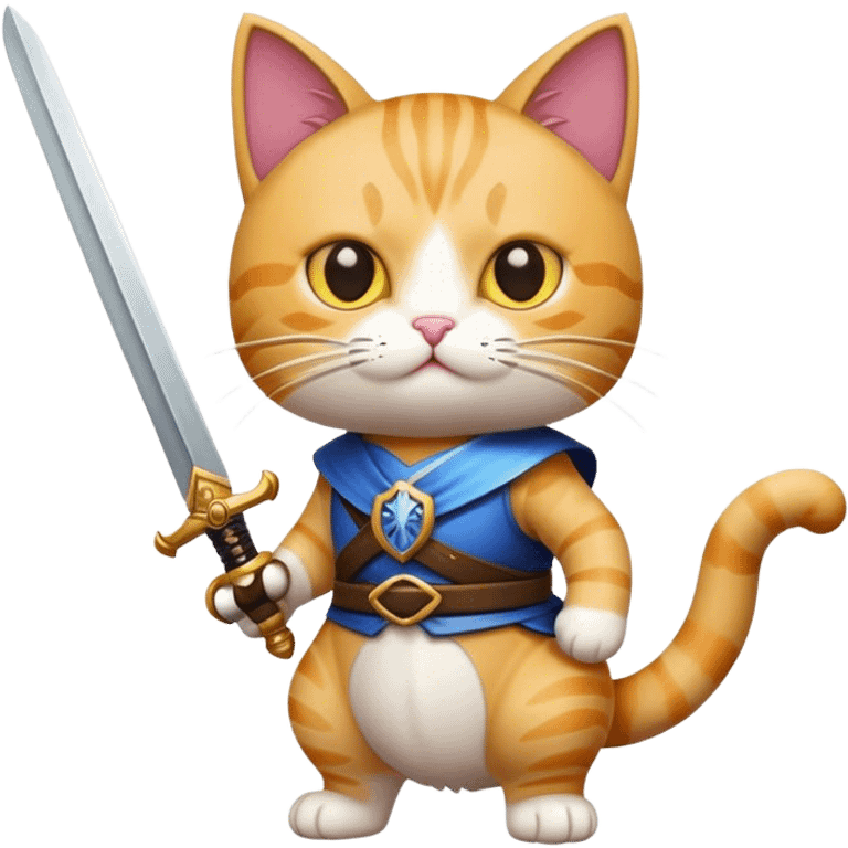 cat with sword emoji