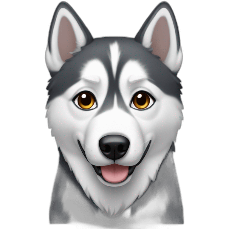 husky white girl emoji