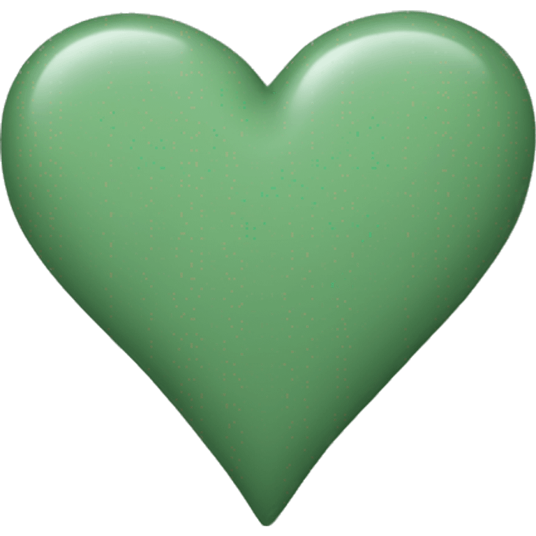 Sage green heart emoji