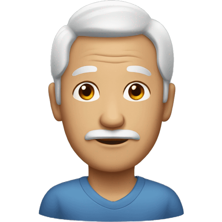 grand father with black hair emoji