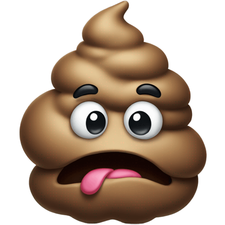 angry poop emoji