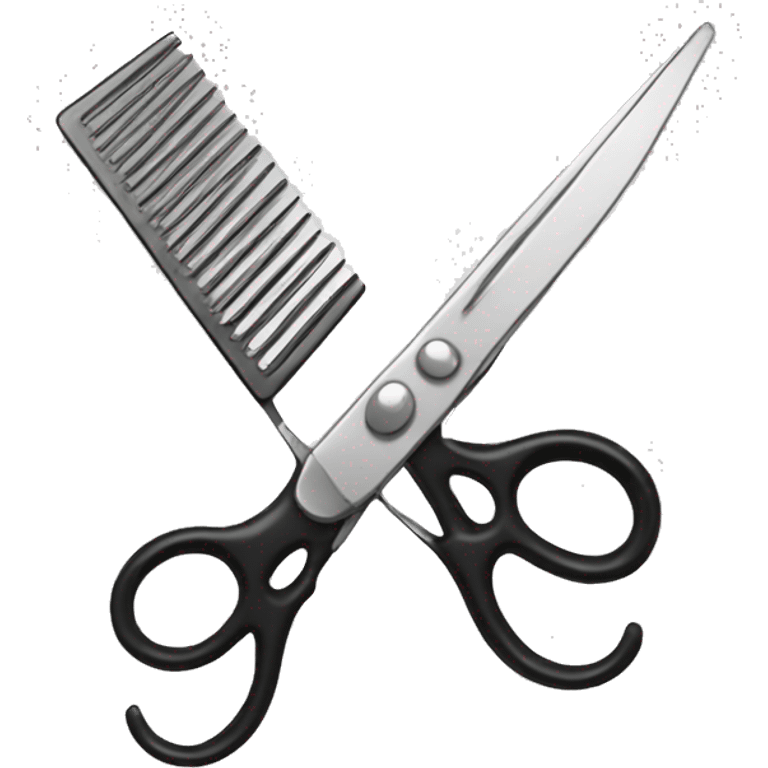 scissors and comb emoji