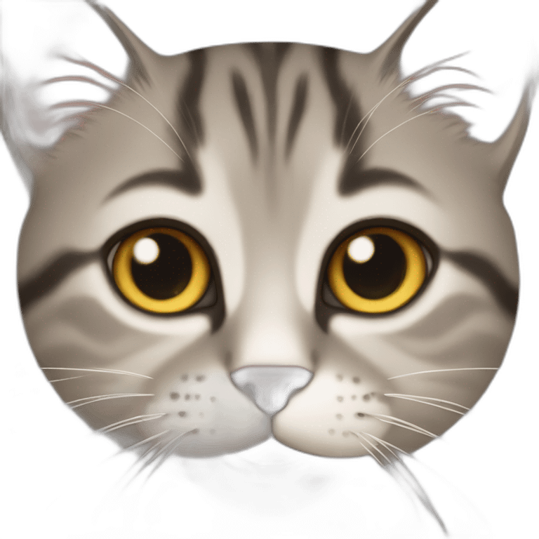 surprising realistic cat face emoji