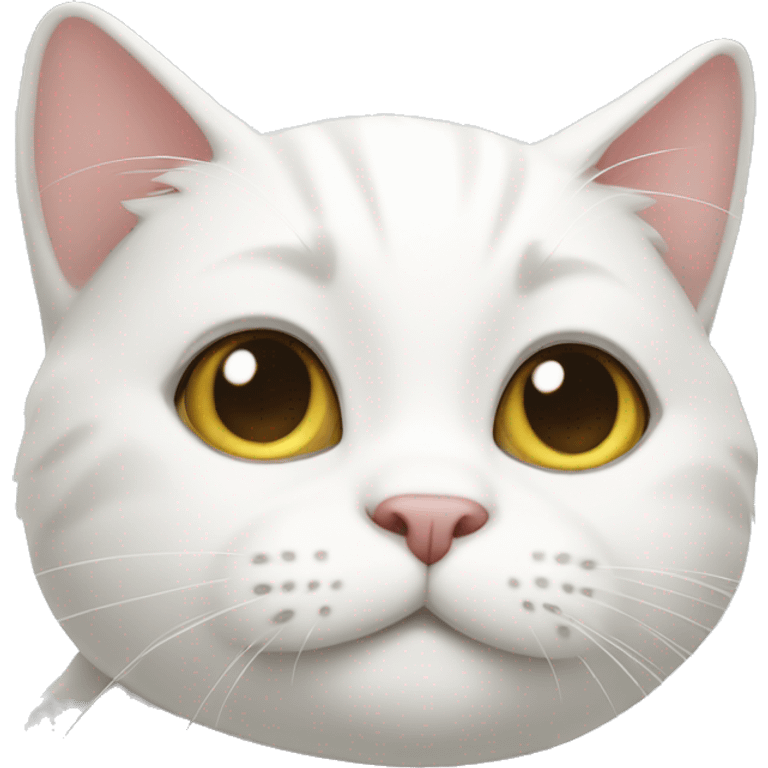 cute white cat emoji