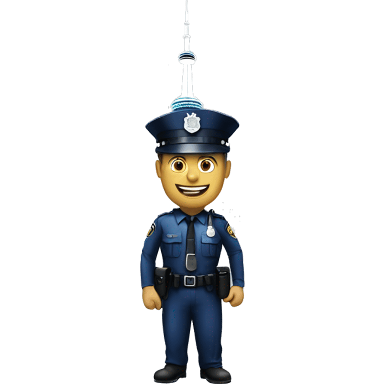 toronto police with cn tower emoji