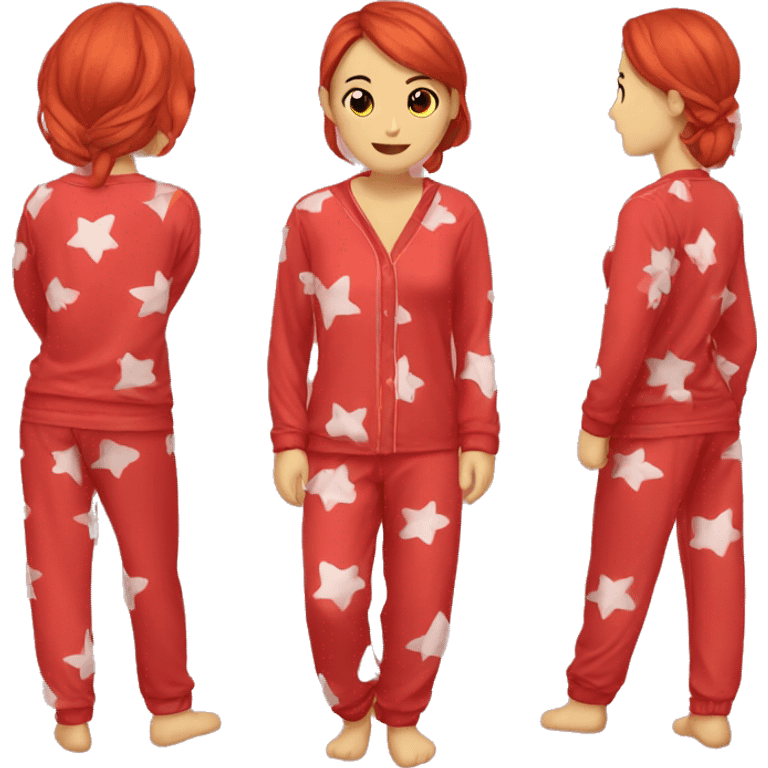 Red pj set  emoji