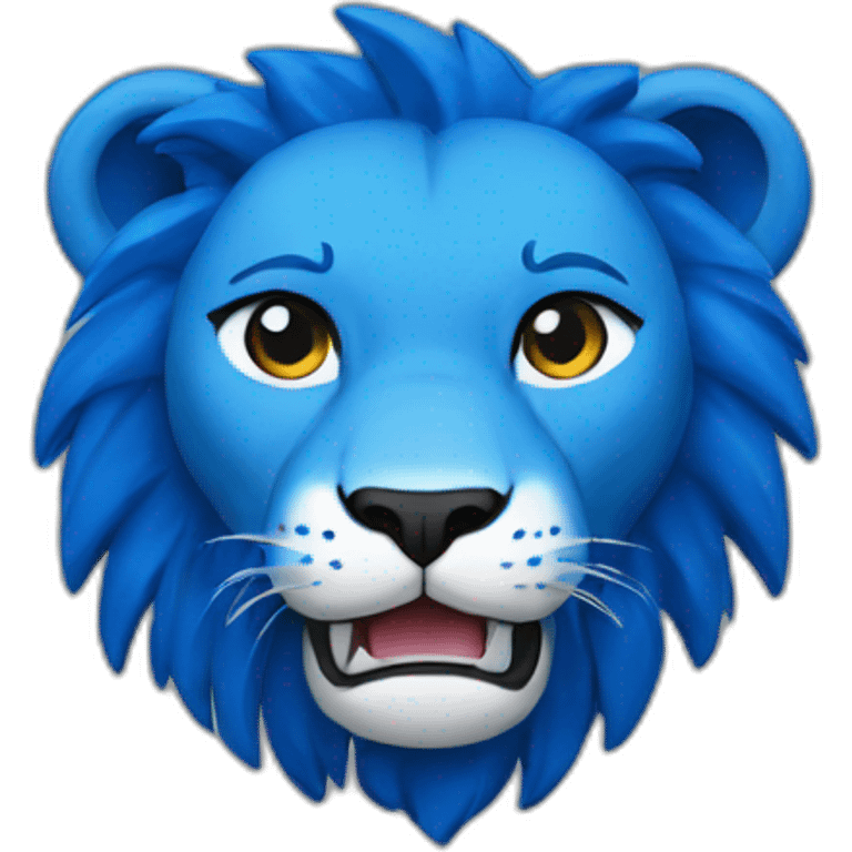 detroit blue lion emoji