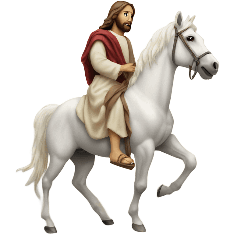 Jesus on white horse emoji