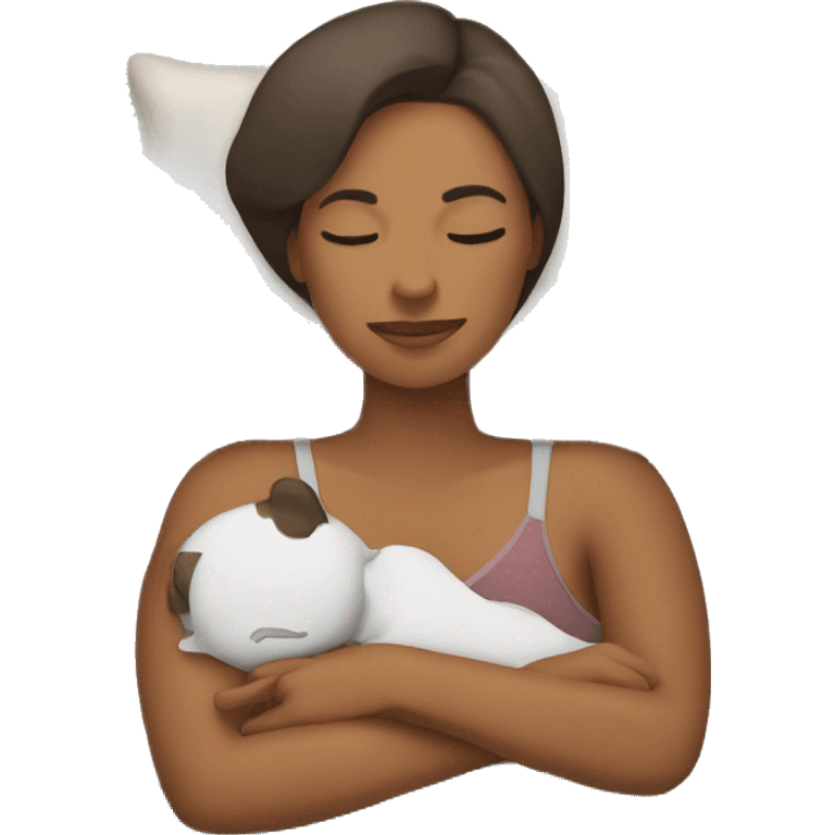 Mom sleeping emoji