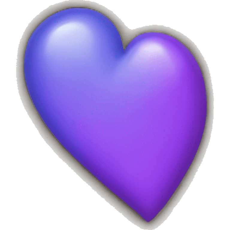 half blue half purple heart emoji