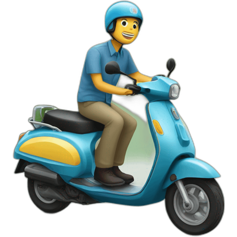 Un scooter au Vietnam  emoji