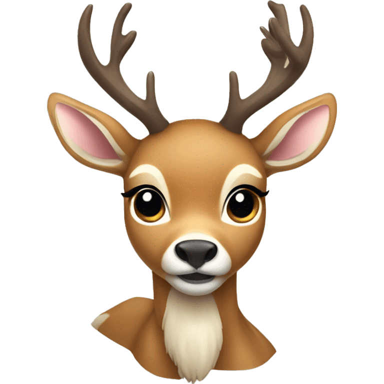 deer with a bow emoji