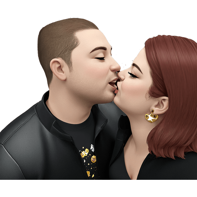 kiss under the stars emoji