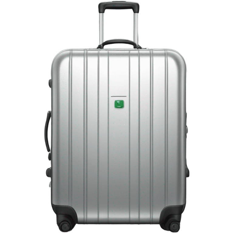 Metallic luxury luggage case emoji