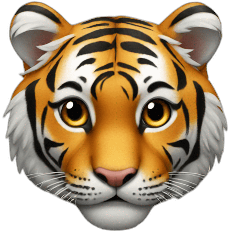 tiger with heart emoji