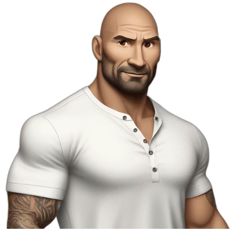 actor dave bautista cartoon wearing henley  emoji