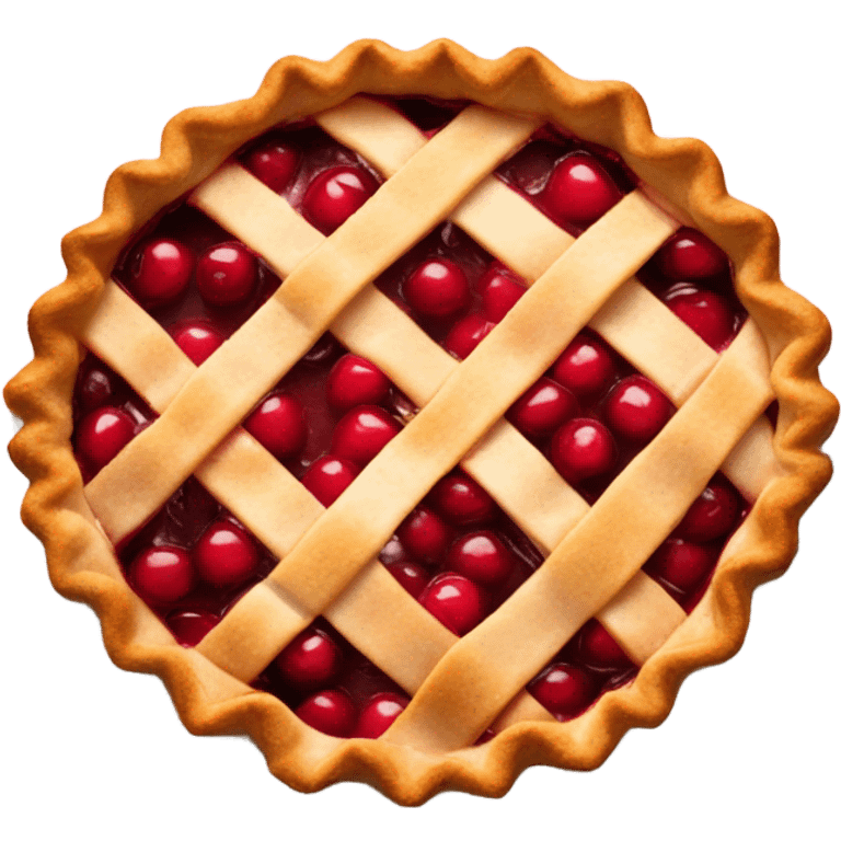 Cherry pie emoji