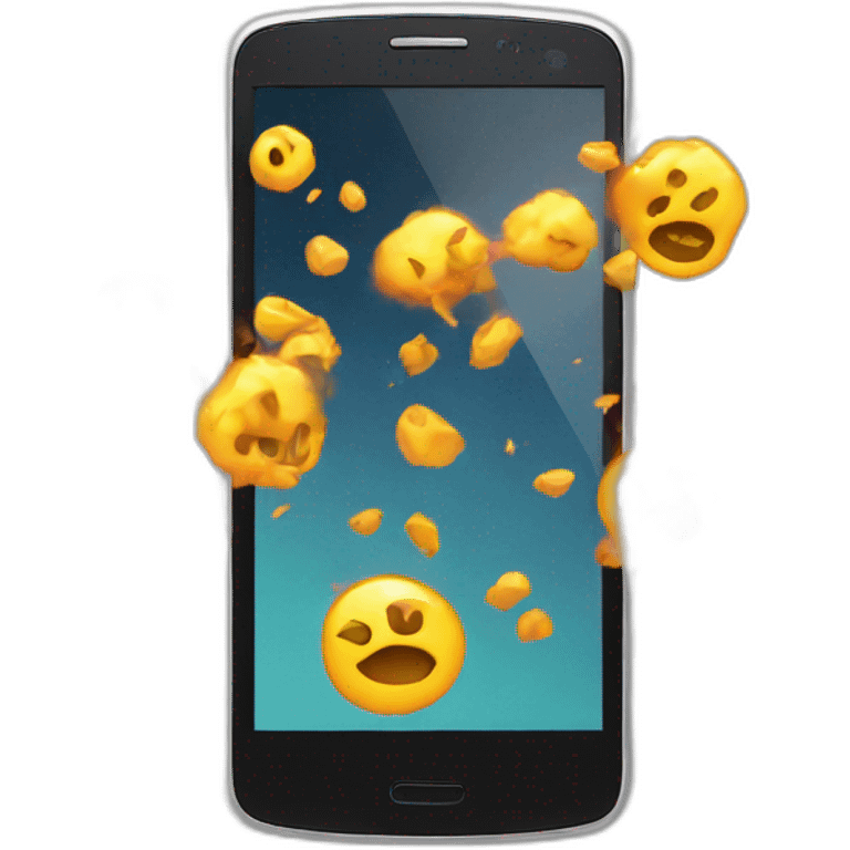 Explose phone emoji