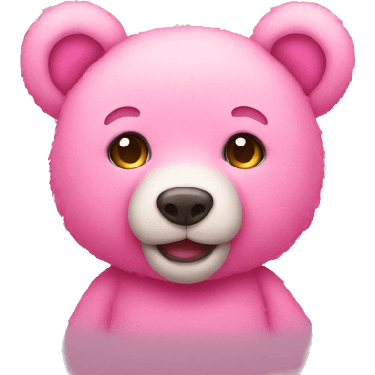 Pink teddy bear emoji