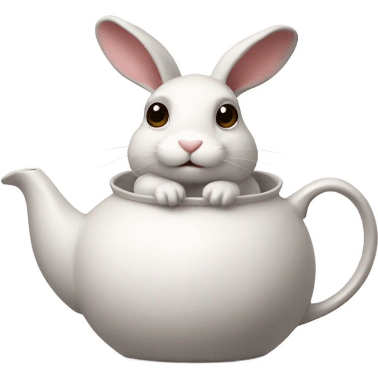 bunny in a teapot emoji