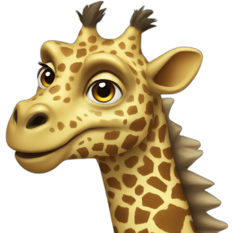 Godzilla giraffe hybrid emoji