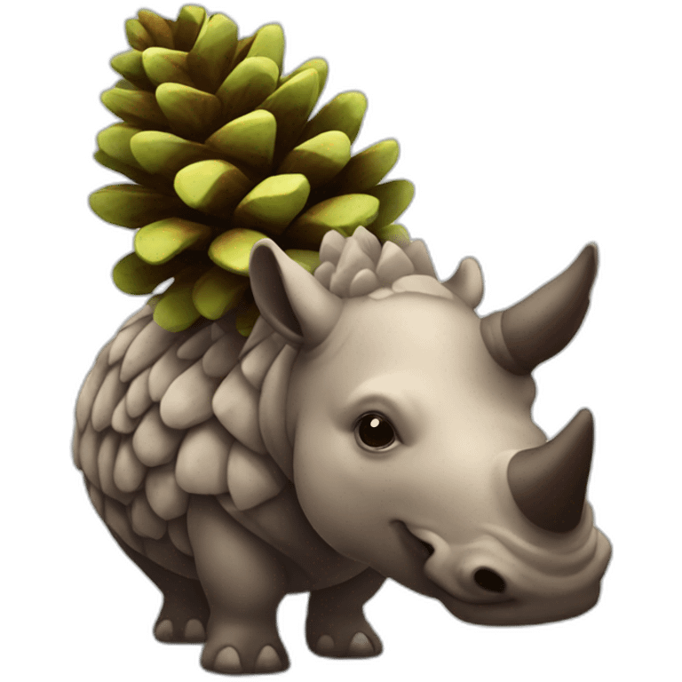 Pinecone rhino emoji