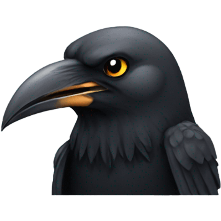 Crow with a bullet  emoji